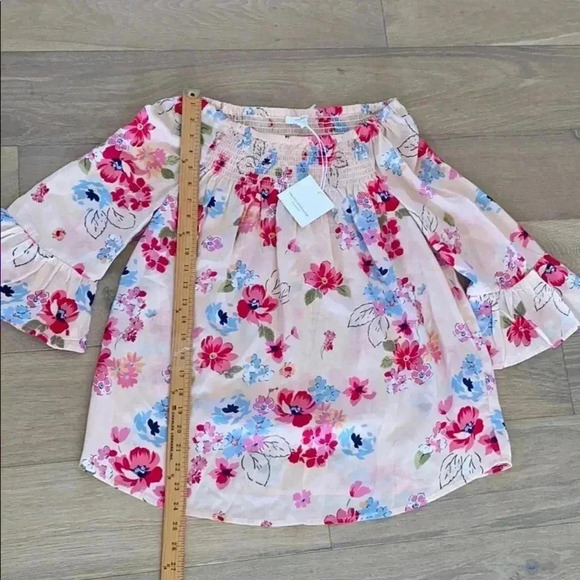 Beach lunch lounge Ellora floral peachie top xs - Picture 2 of 5